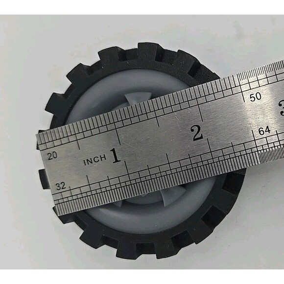 2 K'nex Tires Wheels Replacement Parts Pieces Almost 2 1/2" Across Lot of 2 - Picture 9 of 11